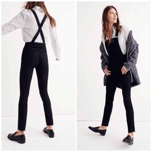 Madewell Pants - Madewell Black Skinny Overalls